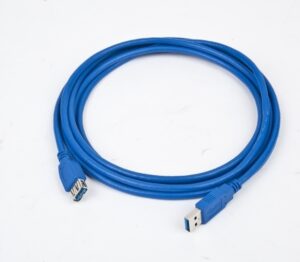 CABLU USB GEMBIRD prelungitor, USB 3.0 (T) la USB 3.0 (M), 1.8m, conectori auriti, albastru „CCP-USB3-AMAF-6” (include TV 0.06 lei)