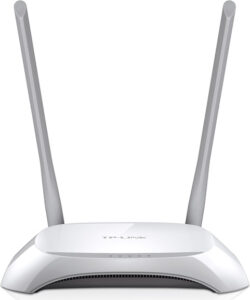 ROUTER TP-LINK wireless 300Mbps, 4 porturi 10/100Mbps, 2 antene externe, 2T2R „TL-WR840N” /45504890 (include TV 0.8 lei) 492561