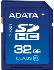 CARD SD ADATA, 32 GB, SDHC, clasa 10, standard UHS-I U1, „ASDH32GUICL10-R” (include TV 0.03 lei)
