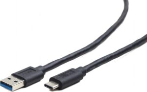 CABLU alimentare si date GEMBIRD, pt. smartphone, USB 3.0 (T) la USB 3.1 Type-C (T), 36W, 1.8m, negru, CCP-USB3-AMCM-6 (include TV 0.06 lei)