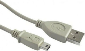 CABLU alimentare si date GEMBIRD, pt. smartphone, USB 2.0 (T) la Mini-USB 2.0 (T), 1.8m, alb, CC-USB2-AM5P-6 (include TV 0.06 lei)