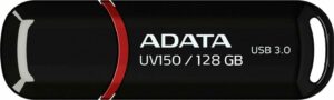 MEMORIE USB 3.2 ADATA 128 GB, cu capac, carcasa plastic, negru, „AUV150-128G-RBK” (include TV 0.03 lei)