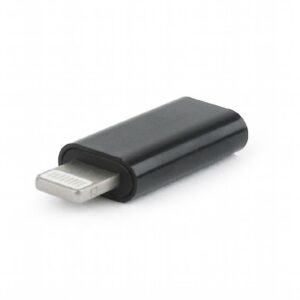 ADAPTOR GEMBIRD, pt. smartphone, Lightning (T) la USB Type-C (M), negru, „A-USB-CF8PM-01” (include TV 0.06 lei)