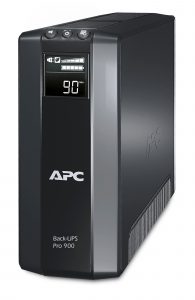UPS APC, ” Back-UPS RS”, Line Int. cu management, mini tower, 900VA/540W, AVR, Schuko x 5, 1 x baterie APCRBC123, display LCD, back-up 11 – 20 min., „BR900G-GR”, SP prelungire garantie(WBEXTWAR1YR-SP-01/WBEXTWAR3YR-SP-01), (include TV 8.00 lei)