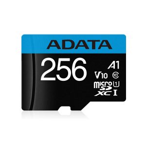 CARD MicroSD ADATA, 256 GB, MicroSDXC, clasa 10, standard UHS-I U1, AUSDX256GUICL10A1-RA1 (include TV 0.03 lei)
