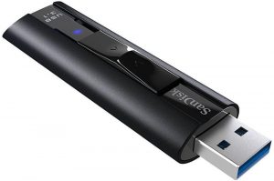 MEMORIE USB 3.1 SANDISK 256 GB, retractabila, carcasa aluminiu, negru, „SDCZ880-256G-G46” (include TV 0.03 lei)