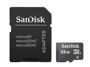 CARD MicroSD SANDISK, 32 GB, microSDHC, clasa 4, SDSDQM-032G-B35A (include TV 0.03 lei)