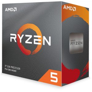CPU AMD, skt. AM4 AMD Ryzen 5, 3600, frecventa 3.6 GHz, turbo 4.2 GHz, 6 nuclee, putere 65 W, cooler, „100-100000031BOX”