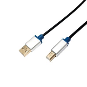 CABLU USB LOGILINK pt. imprimanta, USB 2.0 (T) la USB 2.0 Type-B (T), 2m, premium, conectori auriti, black, „BUAB220” (include TV 0.18lei)
