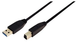 CABLU USB LOGILINK, USB 3.0 (T) la USB 3.0 Type-B (T), 1m, black, „CU0023” (include TV 0.06 lei)