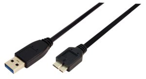 CABLU alimentare si date LOGILINK, USB 3.0 (T) la Micro-USB 3.0 (M), 1m, negru, „CU0026” (include TV 0.06 lei)