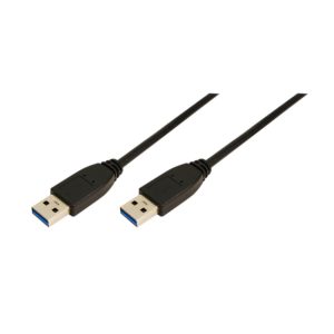 CABLU USB LOGILINK, USB 3.0 (T) la USB 3.0 (T), 3m, black, „CU0040” (include TV 0.18lei)