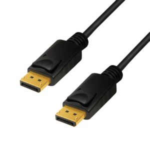 CABLU video LOGILINK, DisplayPort (T) la DisplayPort (T), 1m, conectori auriti, rezolutie maxima 8K (7680 x 4320) la 60 Hz, negru, „CV0119” (include TV 0.06 lei)