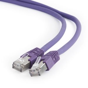 PATCH CORD S/FTP GEMBIRD Cat6a, LSZH, cupru, 0.5 m, violet, AWG27, dublu ecranat „PP6A-LSZHCU-V-0.5M” (include TV 0.06 lei)