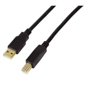 CABLU USB LOGILINK pt. imprimanta, USB 2.0 (T) la USB 2.0 Type-B (T), 10m, black, „UA0264” (include TV 0.8lei)