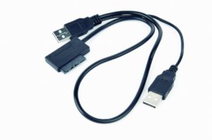 CABLU USB GEMBIRD adaptor, USB 2.0 (T) la slim S-ATA (T), 50cm, pt. SSD, DVD, cu USB suplimentar pt. extra power, negru, „A-USATA-01” (include TV 0.06 lei)
