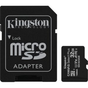 CARD MicroSD KINGSTON, 32 GB, microSDHC, clasa 10, standard UHS-I U1, SDCS2/32GB (include TV 0.03 lei)
