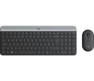 LOGITECH Logitech Slim Wireless Keyboard and Mouse Combo MK470 – GRAPHITE (include TV 0.8lei)