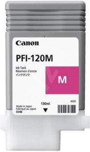 Cartus Cerneala Original Canon Magenta, PFI-120M, pentru IPF TM-200|TM-205|TM-300|TM-305, 130ml, incl.TV 0.11 RON, „2887C001AA”