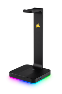 SUPORT casti Corsair, „ST100 RGB”, conectare prin USB 3.1 x 2, negru, „CA-9011167-EU”