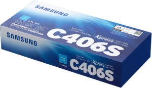 Toner Original Samsung Cyan, C406S, pentru CLP-360|365||CLX-3300|3305, 1K, incl.TV 0.8 RON, „ST984A”