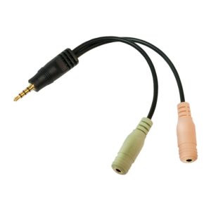 ADAPTOR audio LOGILINK 3.5 stereo 4p. male to 2 x 3.5stereo female „CA0021” (include TV 0.06 lei)