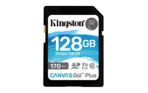 CARD SD KINGSTON, 128 GB, SDXC, clasa 10, standard UHS-I U3, „SDG3/128GB” (include TV 0.03 lei)