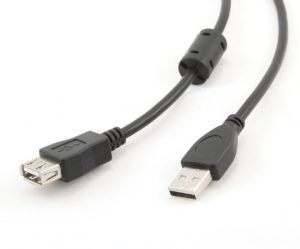CABLU USB2.0 la USB2.0 SPACER prelungitor, 3m, (AM/AF), black SPC-USB-AMAF-10 (include TV 0.18lei)