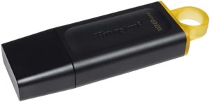 MEMORIE USB 3.2 KINGSTON 128 GB, cu capac, carcasa plastic, negru, „DTX/128GB” (include TV 0.03 lei)