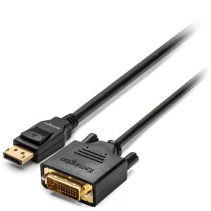 CABLU video KENSINGTON, DisplayPort 1.2 (T) la DVI-D DL (T), 1.8m, negru, „K33023WW” (include TV 0.18lei)