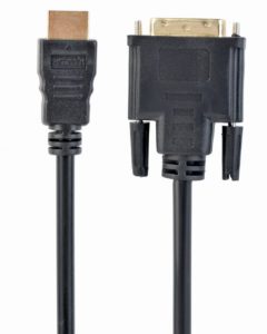 CABLU video GEMBIRD, adaptor HDMI (T) la DVI-D SL (T), 3m, conectori auriti, negru, „CC-HDMI-DVI-10” (include TV 0.8lei)