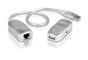 CABLU USB ATEN, prelungitor, conector USB 1.1 (T) | RJ-45 (M), gri, „UCE60-AT” (include TV 0.18lei)
