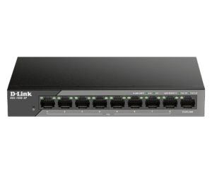 SWITCH PoE D-LINK Unmanaged 8 porturi 10/100Mbps (8 PoE) + 1 x Gigabit Uplink, carcasa metalica, „DSS-100E-9P”(include TV 1.75lei)