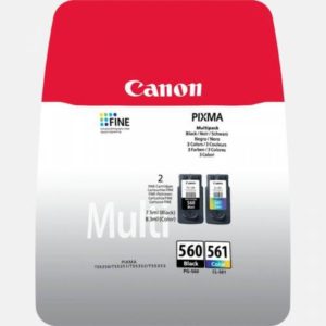 Combo-Pack Original Canon Black/Color, PG-560/CL-561, pentru Pixma TS5350|TS5351|TS5352, 180/180, incl.TV 0.11 RON, „3713C006AA”