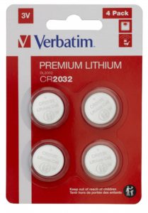 BATERIE VERBATIM, butoni (CR2032), 3V litiu, 4 buc., „49533” (include TV 0.04lei)