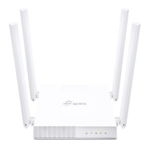 ROUTER TP-LINK wireless 750Mbps, 4 porturi 10/100Mbps, 4 antene externe, Dual Band AC750 „Archer C24” (include TV 0.8 lei)