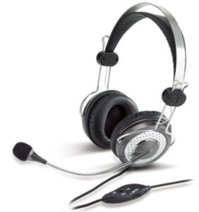CASTI Genius, „HS-04SU”, cu fir, standard, utilizare multimedia, microfon pe brat, noise canceling, conectare prin Jack 3.5 mm x 2, negru&argintiu, „31710045100”, (include TV 0.8lei)
