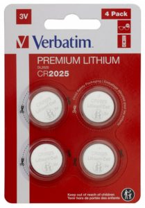 BATERIE VERBATIM, butoni (CR2025), 3V litiu, 4 buc., „49532” (include TV 0.04lei)
