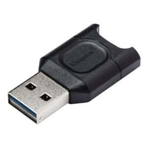 CARD READER extern KINGSTON, interfata USB 3.2 gen 1, citeste/scrie microSDHC/SDXC UHS-II, plastic, negru, MLPM (include TV 0.18lei)