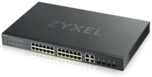 SWITCH PoE ZYXEL, port Gigabit x 28, SFP SFP x 4, managed, rackabil, carcasa metalica, „GS1920-24HPV2-EU0101F” (include TV 1.75lei)