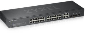 SWITCH ZYXEL, porturi Gigabit x 24, SFP x 4, managed, rackabil, „GS1920-24V2-EU0101F” (include TV 1.75lei)
