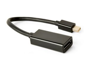 ADAPTOR video GEMBIRD, Mini-DisplayPort (T) la DisplayPort (M), rezolutie maxima 4K (3840 x 2160) la 30Hz, black, „A-mDPM-DPF4K-01” (include TV 0.06 lei)