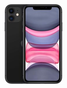 SMARTphone Apple, ” iPhone 11″ ecran 6.1 inch, rez. camera 12 Mpix, memorie interna 64 GB, 4G, iOS, acumulator 3110 mAh, negru, „MHDA3__/A” (include TV 0.5lei)