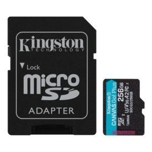CARD MicroSD KINGSTON, 256 GB, MicroSD, clasa 10, standard UHS-I U3, SDCG3/256GB (include TV 0.03 lei)