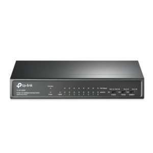 SWITCH PoE TP-LINK 9 porturi 10/100Mbps (8 PoE+), IEEE 802.3af/at, carcasa metalica „TL-SF1009P” (include TV 1.75lei)