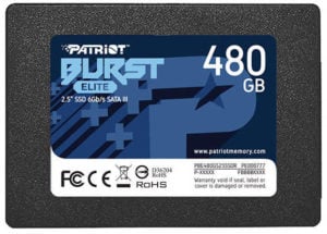 SSD PATRIOT, BURST ELITE, 480 GB, 2.5 inch, S-ATA 3, 3D QLC Nand, R/W: 450/320 MB/s, „PBE480GS25SSDR”