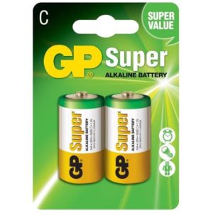 Baterie GP Batteries, Super Alcalina C (LR14) 1.5V alcalina, blister 2 buc. „GP14A-2UE2” „GPPCA14AS003” – 16370 (include TV 0.16lei)