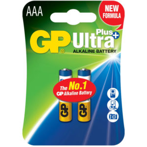Baterie GP Batteries, Ultra+ Alcalina AAA (LR03) 1.5V alcalina, blister 2 buc. „GP24AUP-2UE2” „GPPCA24UP027” (include TV 0.16lei)