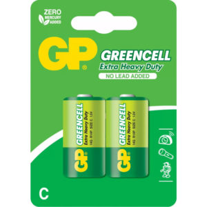 Baterie GP Batteries, Greencell C (R14) 1.5V carbon zinc, blister 2 buc. „GP14G-2UE2” „GPPCC14KC005” (include TV 0.04lei)