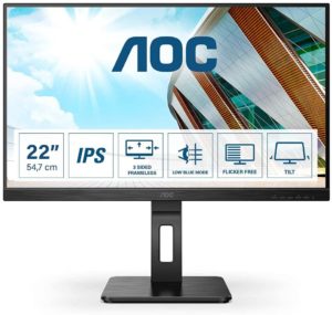 MONITOR AOC 21.5 inch, home | office, IPS, Full HD (1920 x 1080), Wide, 250 cd/mp, 4 ms, HDMI | VGA, „22P2DU” (include TV 6.00lei)